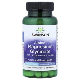 Swanson Vitamins, Glicinato de Magnesio Albion. 60 tabs