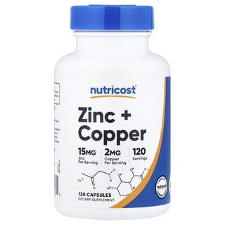 Zinc + Copper, 120 caps