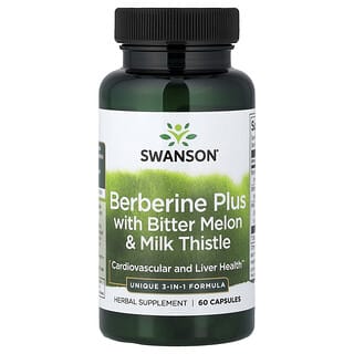 Berberina Plus con Bitter Melon & Milk Thistle, 60 caps