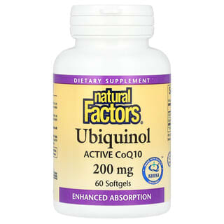 Ubiquinol, 200 mg, 60 softgels