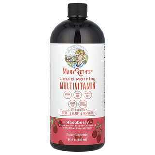 Líquido Morning Multivitamínico, Raspberry, 30 fl oz (887 ml)