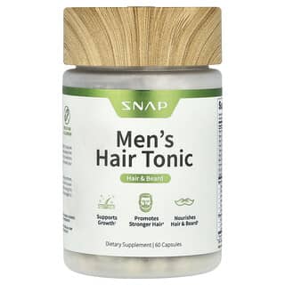 para Hombre Cabello Tonic, Cabello y Beard, 60 caps