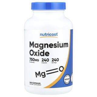 Magnesio Oxide , 750 mg , 240 cápsulas