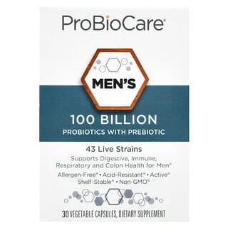 para Hombre Probióticos con Prebiótico 30 Cápsulas Vegetales