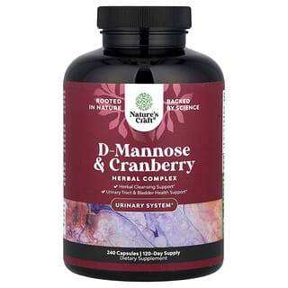 D-Mannose + Cranberry, 240 caps