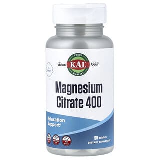 KAL, Citrato de Magnesio (200 mg). 60 tabs