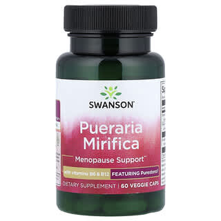 Pueraria Mirifica with Vitamins B6 + B12, 60 Caps