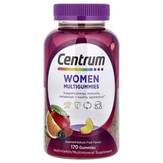 Mujer Multigummies, Assorted Natural Fruit, 170 gummies