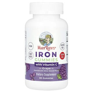 Hierro Gomitas con Vitamina C, Uva, 60 Gomitas