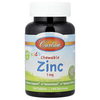 Niños masticable Zinc, Natural Mixed Berry, 5 mg, 160 tabs