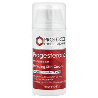 Progesterone From Wild Yam, Balancing Skin Crema, Natural Lavender, 3 oz (85 g)