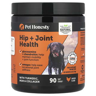Cadera + Articulaciones Health, For Adult Perros, Pollo, 90 Soft Chews, 9.5 oz (270 g)