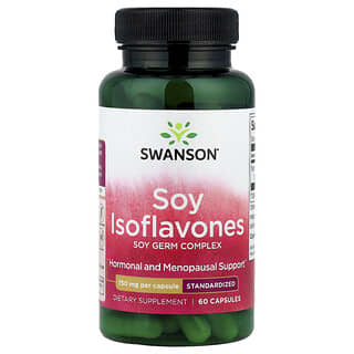 Isoflavonas de Soya, 750 mg, 60 caps