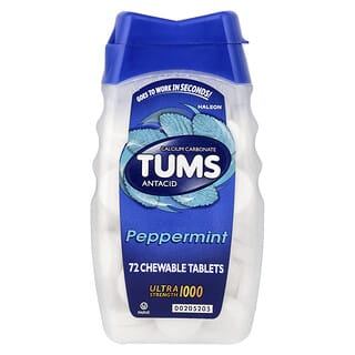 Antacid, Peppermint, 72 tabletas masticables (1,000 mg per tab)