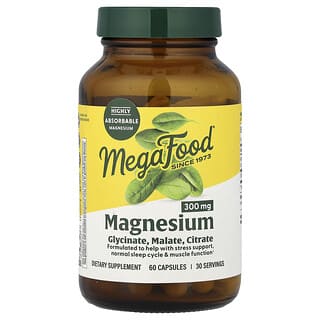 MegaFood, Bisglicinato de Magnesio. 60 caps