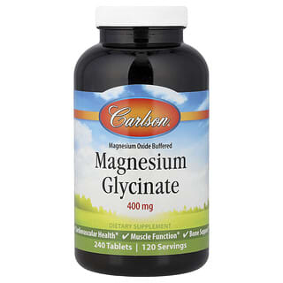 Carlson, Glicinato de Magnesio (200 mg). 240 tabs