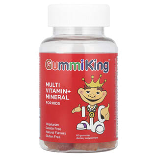 Multivitamínico + Mineral para Niños, Uva, Limón, Naranja, Fresa y Cereza, 60 gomitas