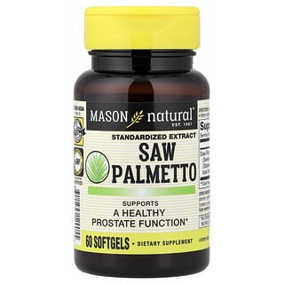 Saw Palmetto, Estandarizado Extracto, 60 softgels (160 mg per Softgel)