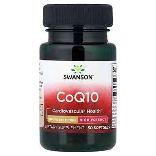 CoQ10, High Potency, 100 mg, 50 softgels