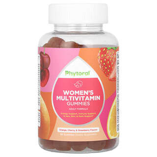Multivitamínico para Mujer, sabor Naranja, Cereza + Fresa. 90 gomitas.