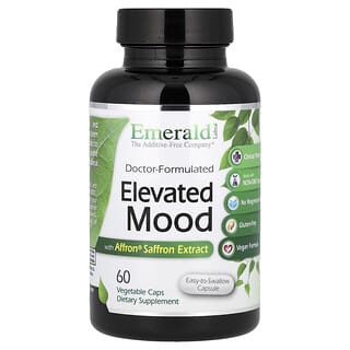 Elevated Mood with Affron Saffron Extract, 60 Vegetable cápsulas