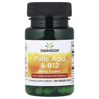 Ácido Fólico & B12, 30 caps