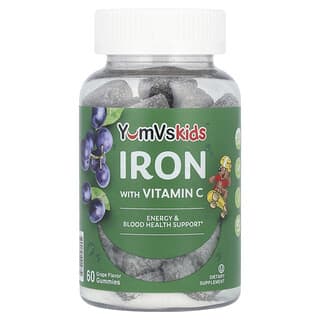 Hierro con Vitamina C Gomitas, Uva, 60 Gomitas