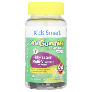 Picky Eaters' Multivitamínico + 4 Veggies, edades 3+, Citrus Berry, 30 gomitas