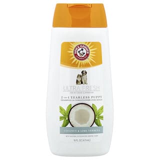 Ultra Fresh, 2 In 1 Tearless Cachorros Shampoo & Conditioner, para Perros, Coconut & Lime Verbena, 16 fl oz (473 ml)