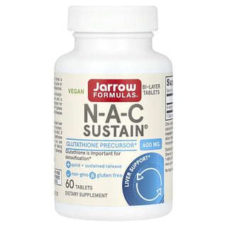 Vegan N-A-C Sustain, 600 mg, 60 tabs