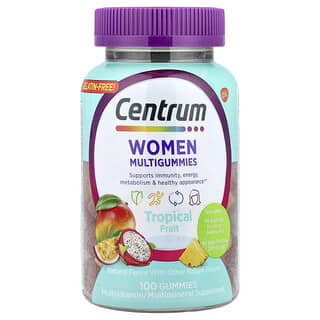 Mujer Multigummies, Tropical Fruit, 100 gummies