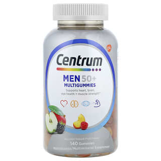 Hombre 50+ Multigummies, Assorted Natural Fruit, 140 gummies