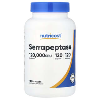 Serrapeptase, 60 mg (120,000 SPU), 120 caps