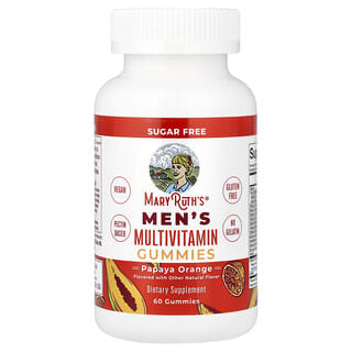 Multivitamínico para Hombre, sabor Papaya Naranja. 60 gomitas.
