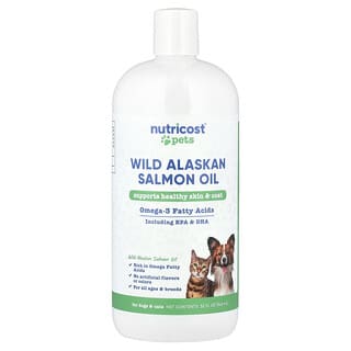 Pets, Wild Alaskan Salmón Oil, para Perros y Gatos, Todas las Edades, 32 fl oz (946 ml)