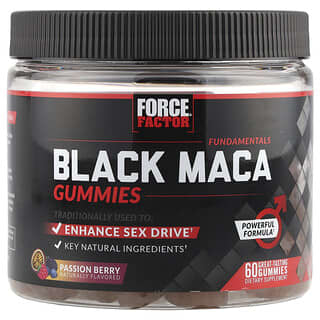 Black Maca gummies, Passion Berry, 60 gummies