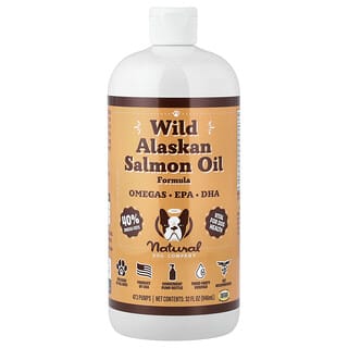 Wild Alaskan Salmón Oil Formula, para Perros, All Ages, 32 fl oz (946 ml)