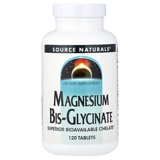 Source Naturals, Bisglicinato de Magnesio. 120 tabs