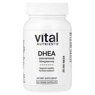 DHEA (Micronized), 50 mg, 60 Vegano caps