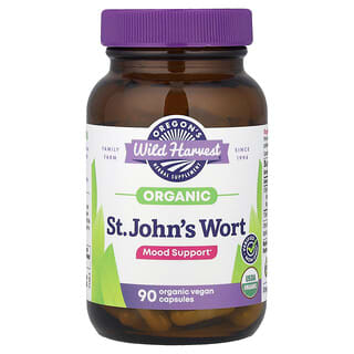 Organic St. John's Wort, 90 cápsulas veganas