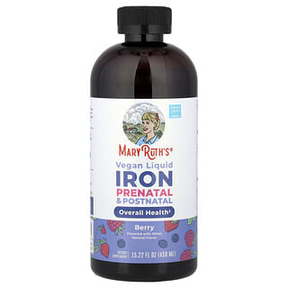 Vegan Líquido Iron Prenatal & Postnatal, Berry, 15.22 fl oz (450 ml)