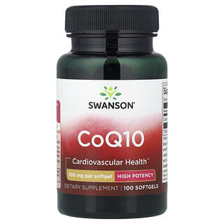 CoQ10, High Potency, 100 mg, 100 softgels