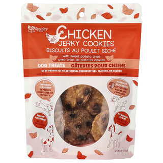 Pollo Jerky Cookies, Perros Premios, 6 oz (170 g)