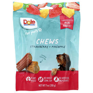 Chews, Strawberry + Pineapple, 7 oz (200 g)