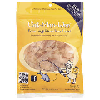 Extra Large Dried Tuna Flakes, para Gatos, 0.5 oz (14 g)