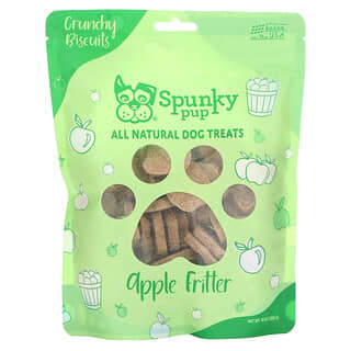 All Natural Premios para Perros, Galletas Crujientes, Manzana Fritter, 10 oz (283 g)