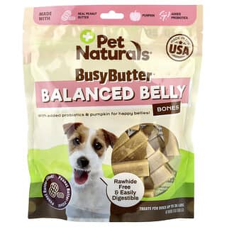 BusyButter®, Balanced Belly Bones, para Perros Up To 26 lbs, Mantequilla de Cacahuate-Filled, 13 oz (368.5 g)