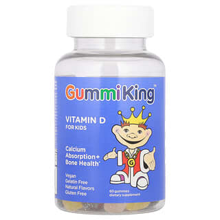 Vitamina D, para Niños, 7.5 mcg. 60 gomitas.