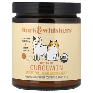 Bark & Whiskers, Organic Curcumin, para Perros y Gatos, 2.64 oz (75 g)