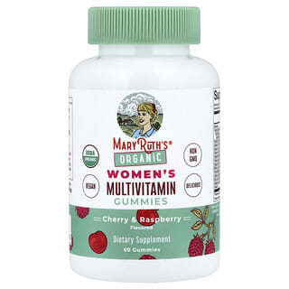 Multivitamínico Orgánico Mujer gummies, Cherry + Raspberry, 60 gummies